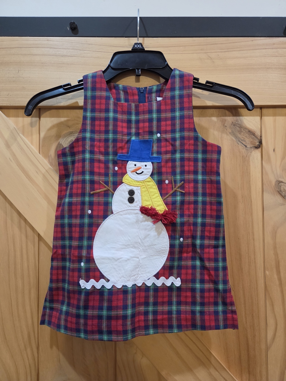 NWOT | Kelly's Kids Snowman Plaid Holiday Dress | Size 3T